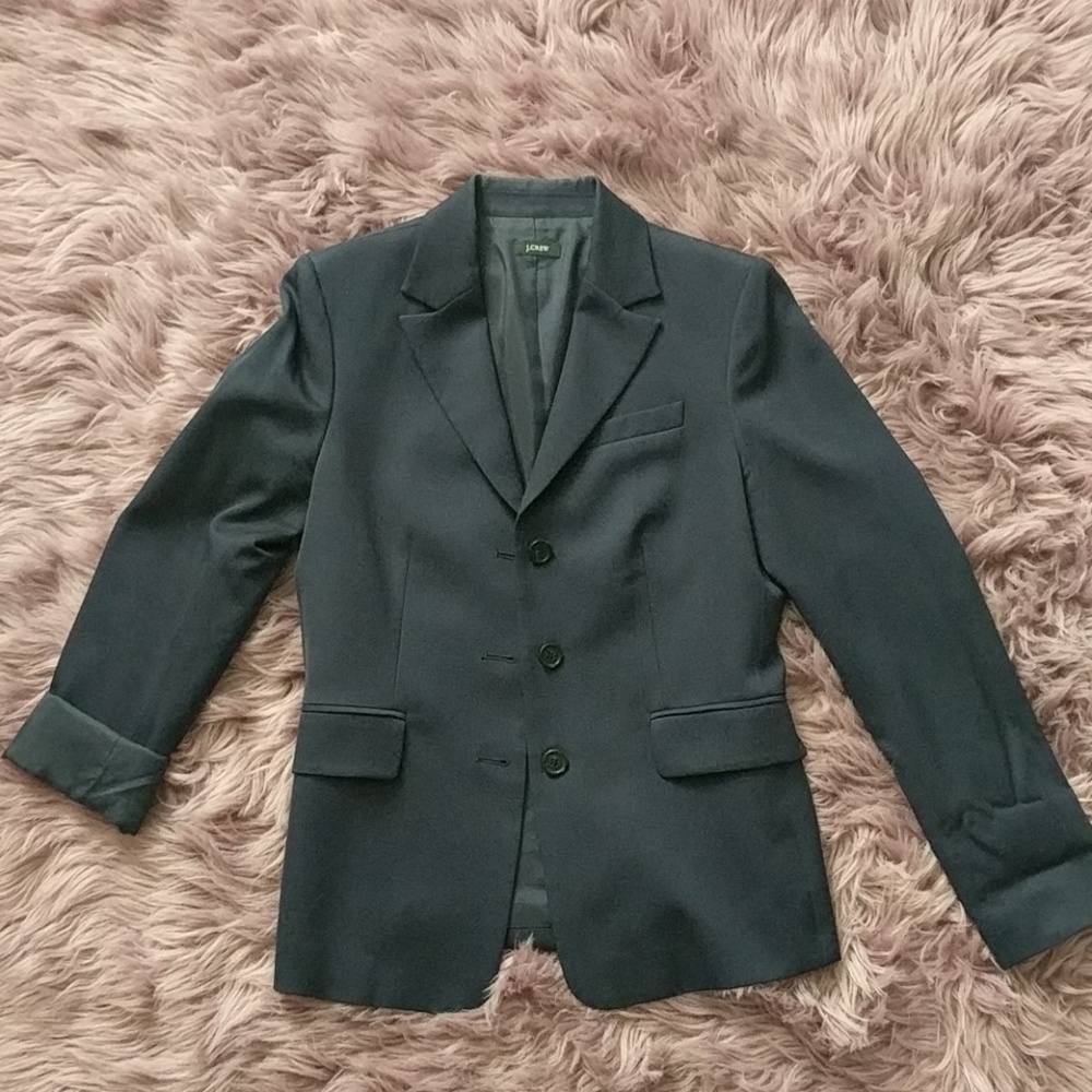 Navy suit jacket. J. Crew. Sz 4-6